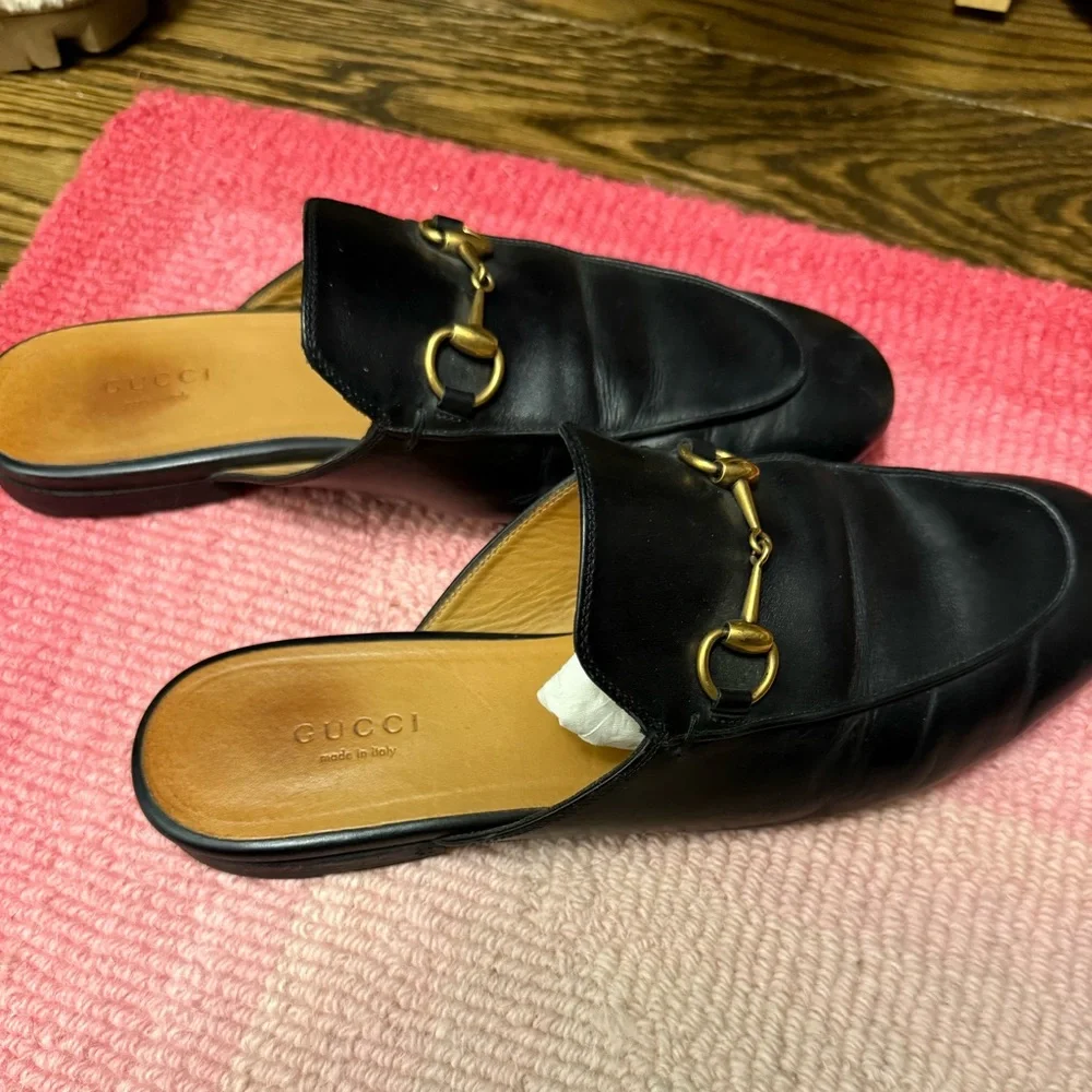 Gucci Princetown Slipper Mule in Black Leather - Picture 13 of 15